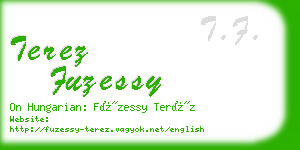 terez fuzessy business card